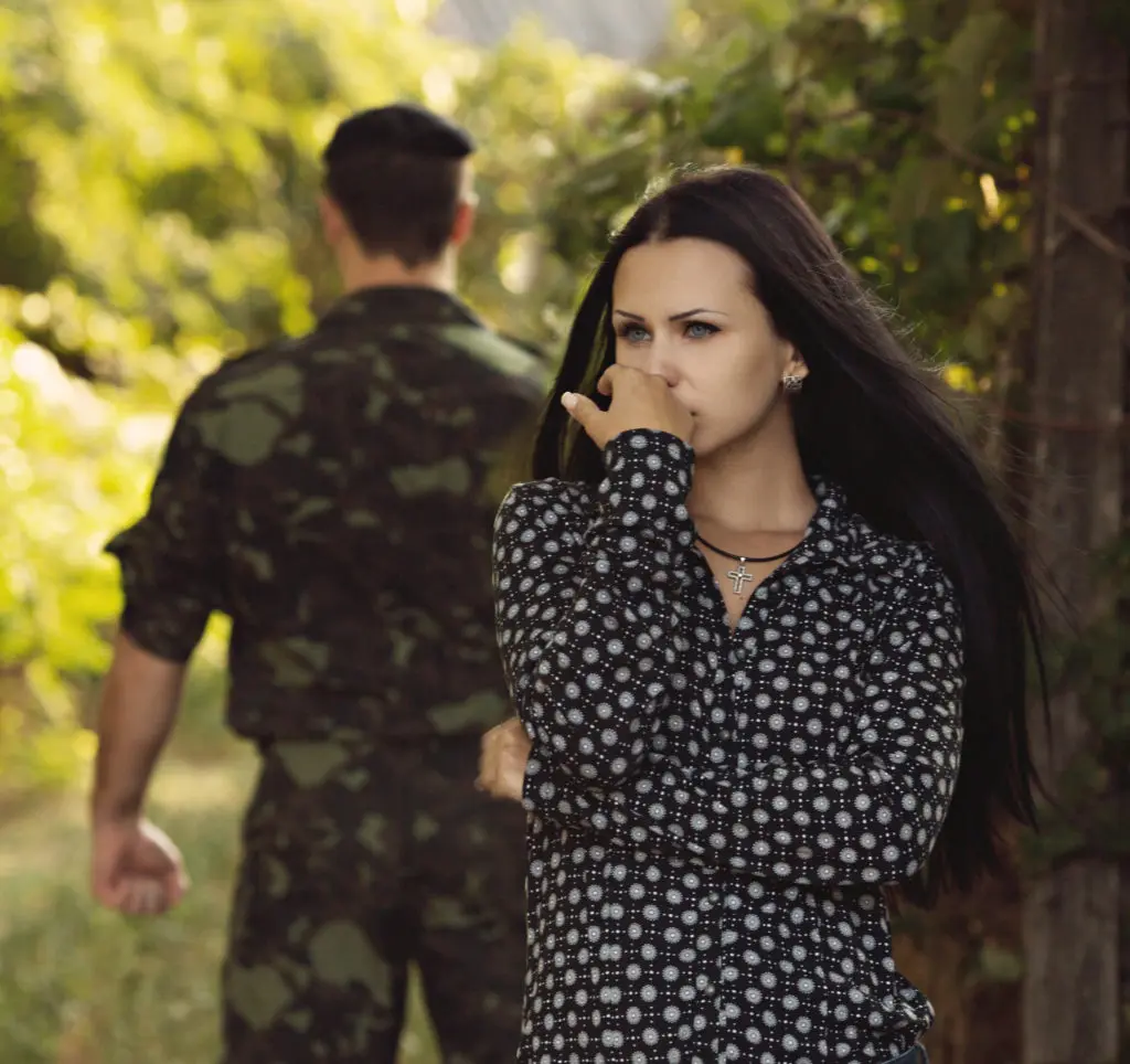 Picture of woman and military member - San Diego Military Divorce Attorneys - Ryan Family Law