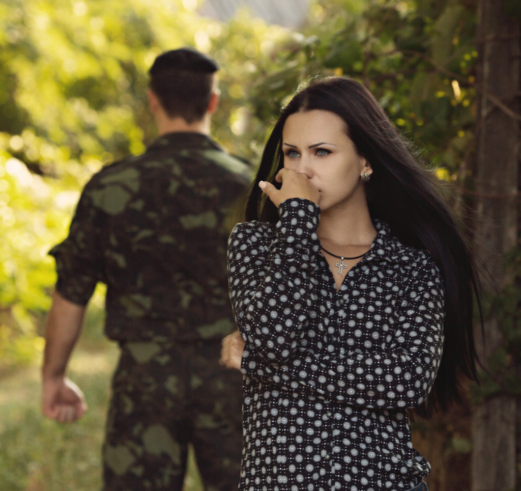 Picture of woman and military member - San Diego Military Divorce Attorneys - Ryan Family Law