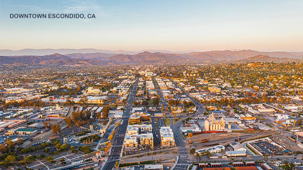 Image of downtown Escondido Ca - Attribution: Mark Skovorodko Photography