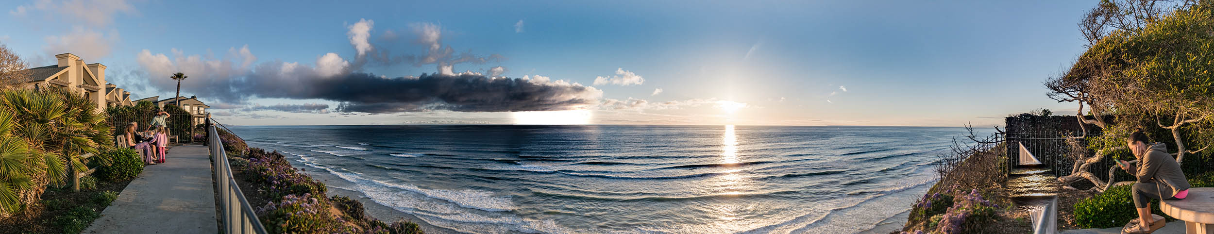 H Street in Encinitas, California at Sunset - Encinitas Family Law Attorney Paul J. Ryan - Ryan Family Law