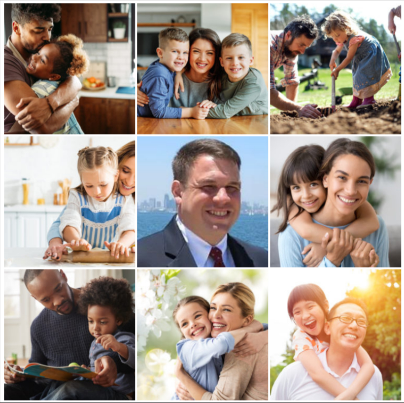 Assortment of small images including Paul J. Ryan - Founder of Ryan Family Law